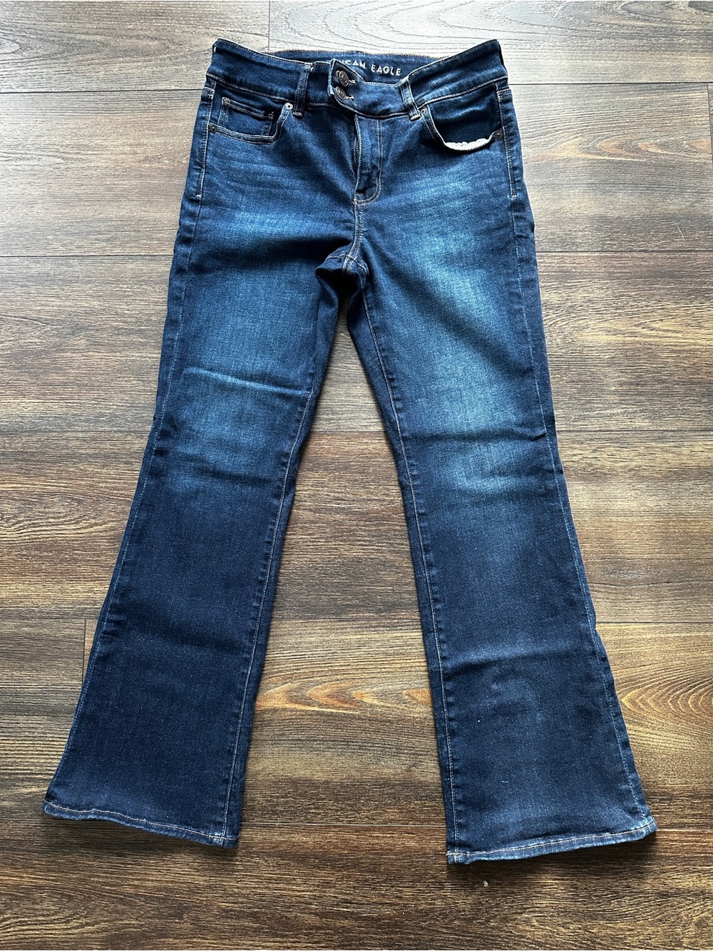 American Eagle Outfitters Ne(x)t Level Low-Rise Kick Boot Jeans